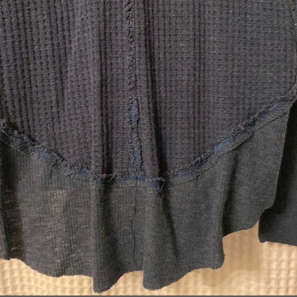 We The Free Ladies Tunic Top Long Sleeve Ribbed Casual Shirt - Picture 5 of 5